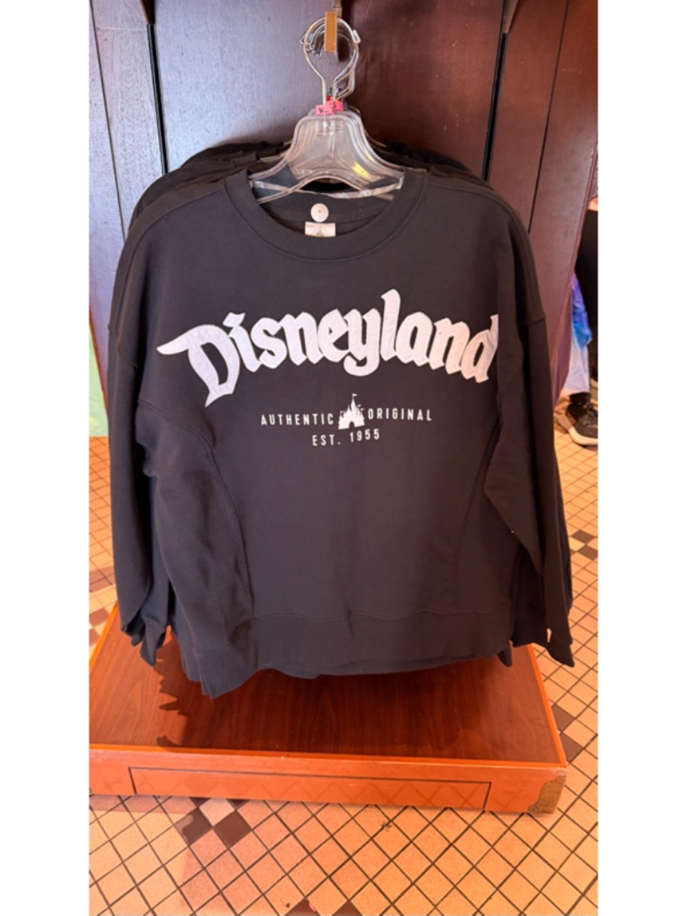 Disneyland Authentic Original Black Crew Sweatshirt